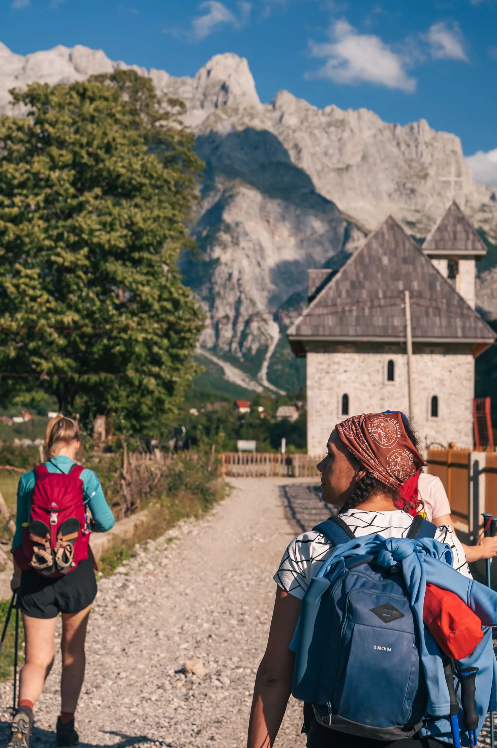 Randonneurs du Trek dans les Balkans