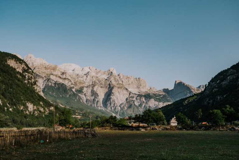 Vue du trek dans les Balkans