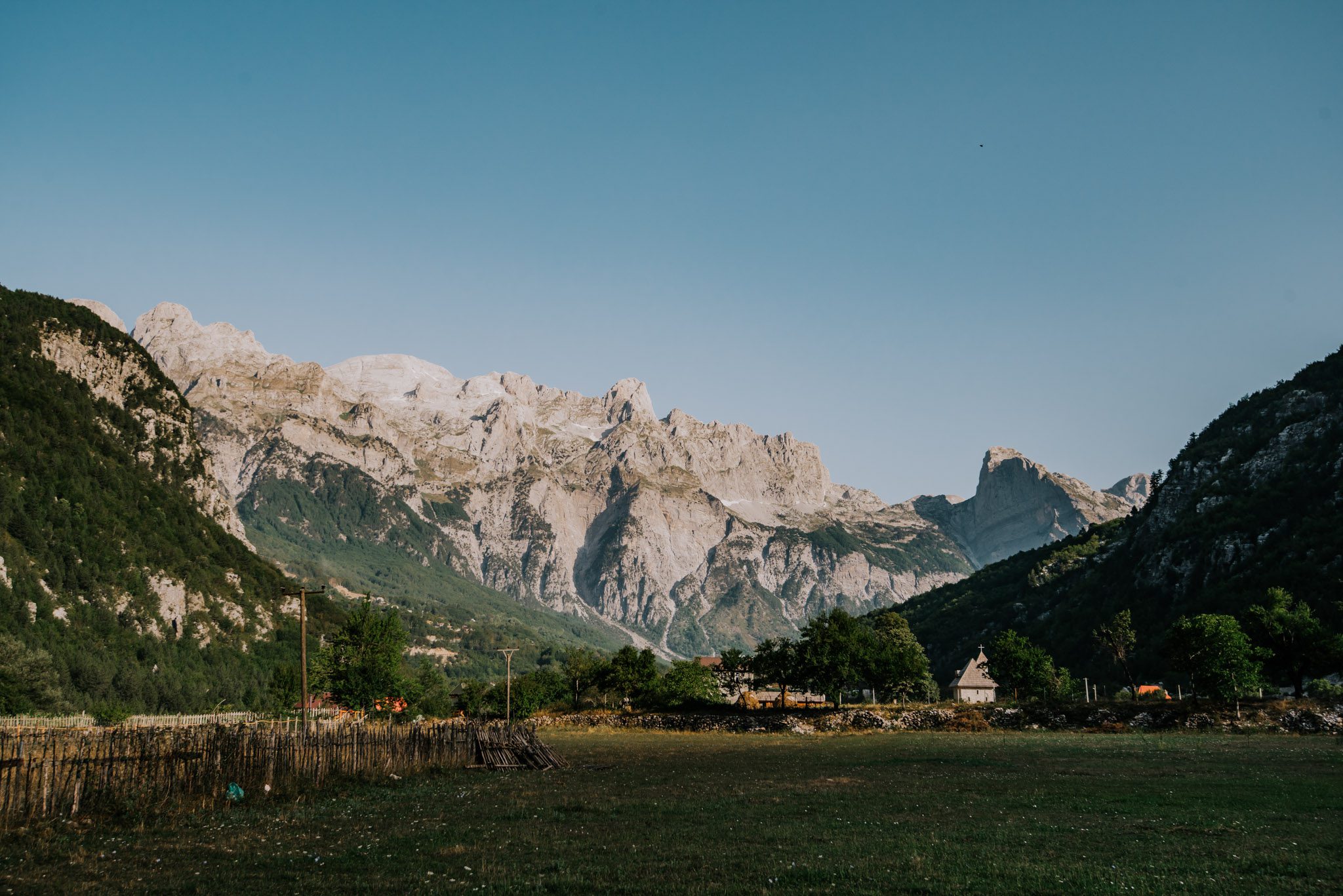 Vue du trek dans les Balkans